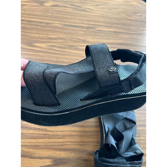 Yellow Box Sporty B black platform sandals size 8.5 M - Picture 5 of 7